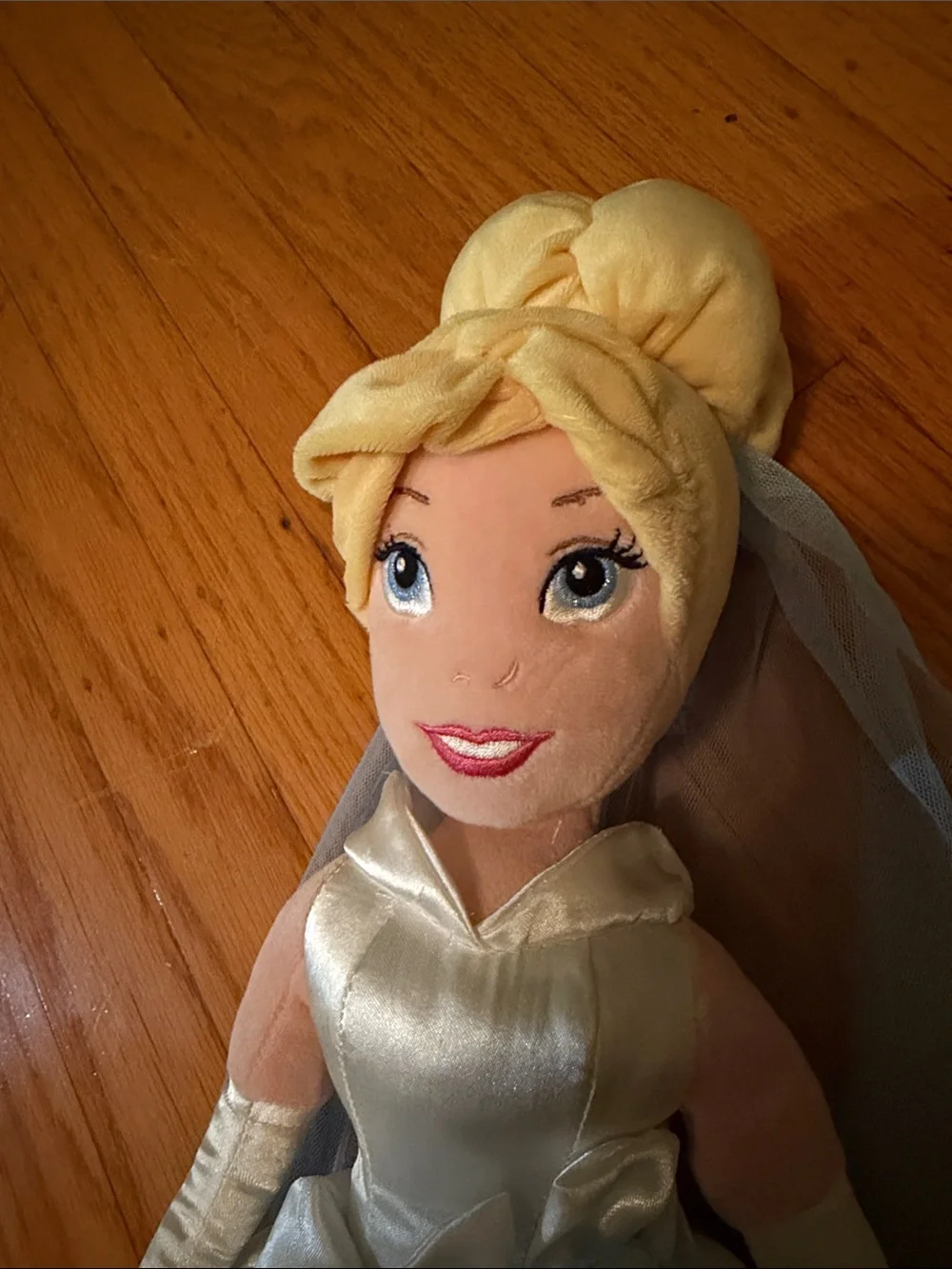 Disney Cinderella Plush Doll in Silver-Blue Gown